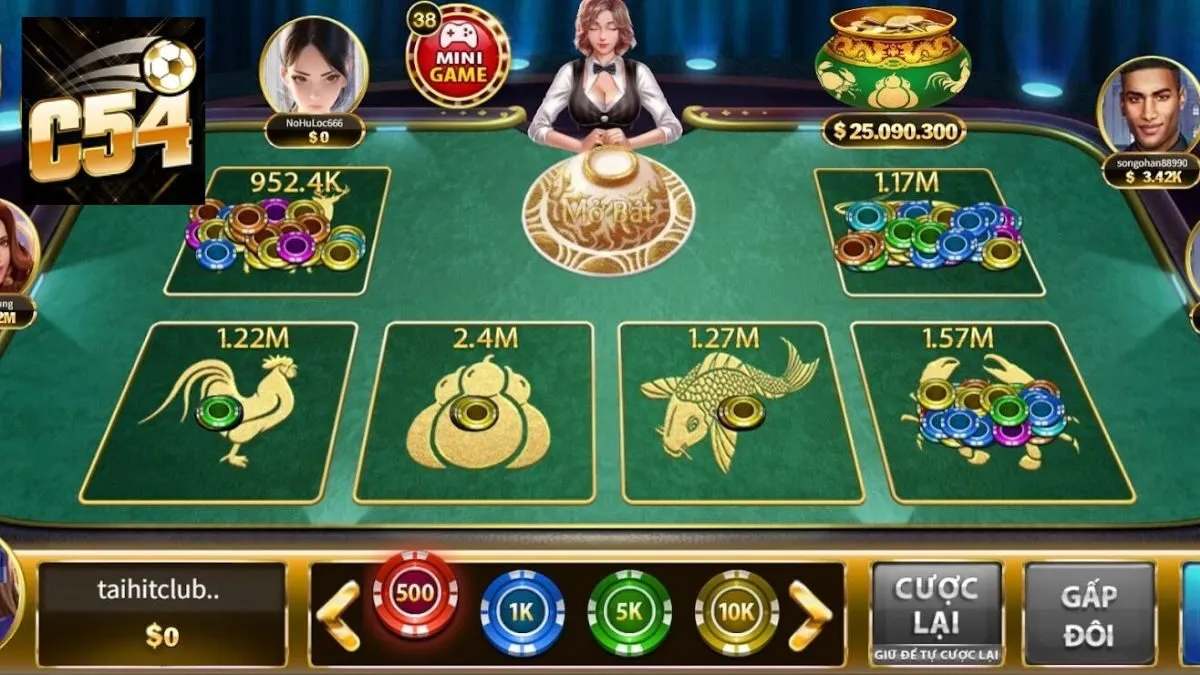 Tổng hợp những kinh nghiệm chơi bầu cua Livestream C54